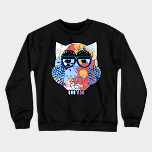 OWL FOR SPRING OR SUMMER FLORAL PATTERN Crewneck Sweatshirt